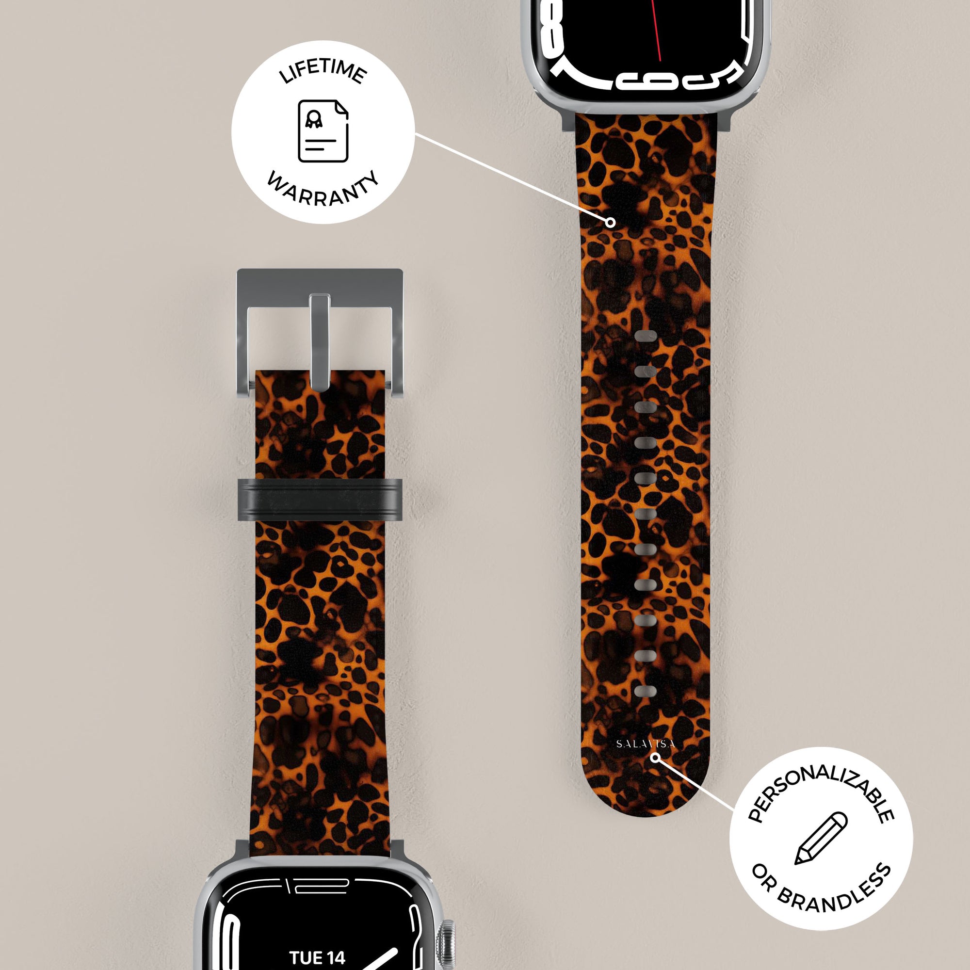 Leopard Fabric Apple Watch Band