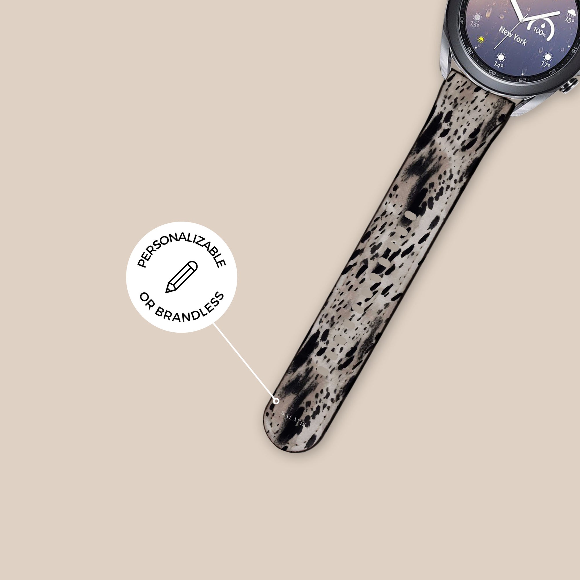 Leopard Abstract Galaxy Watch Band