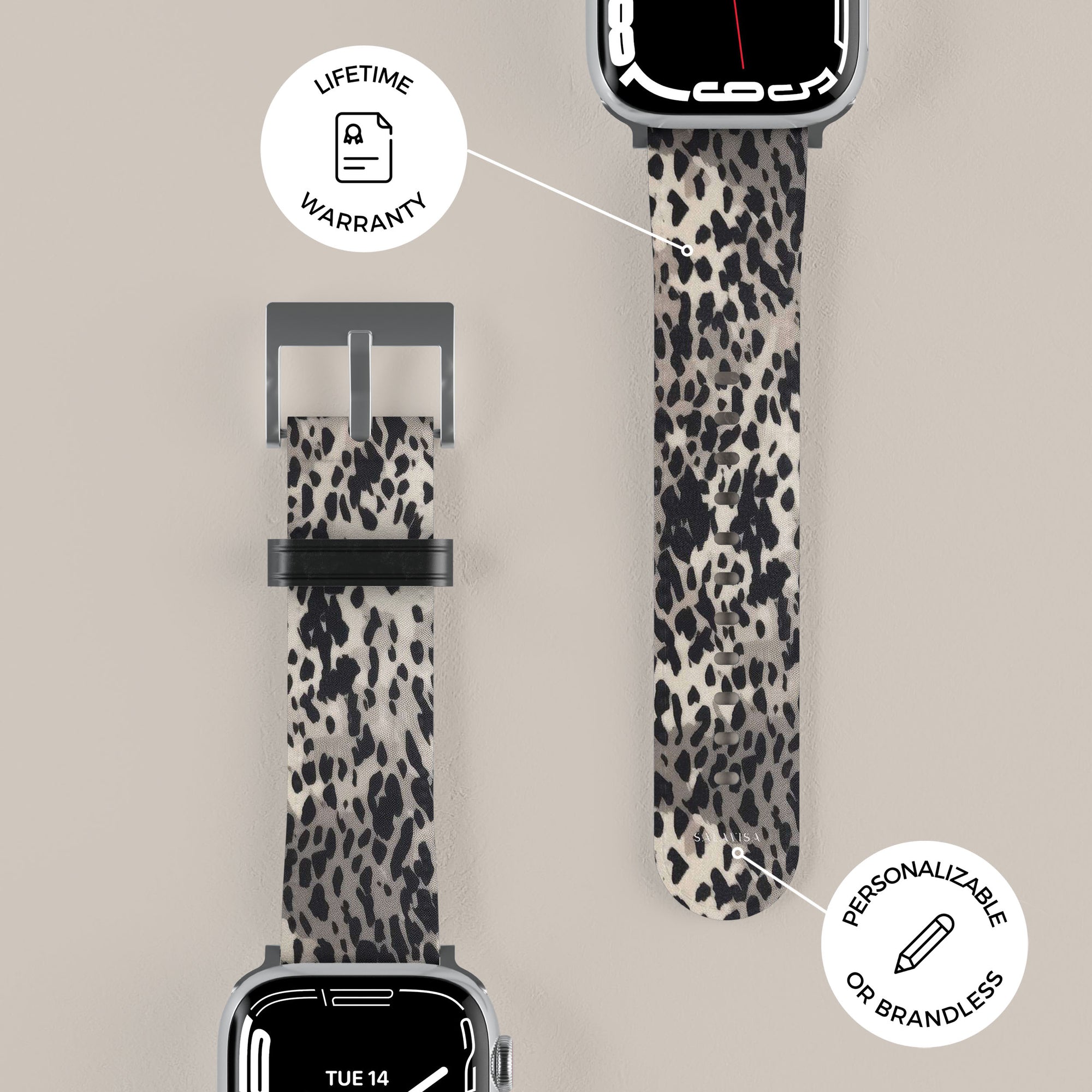Dark Animal Skin Apple Watch Band