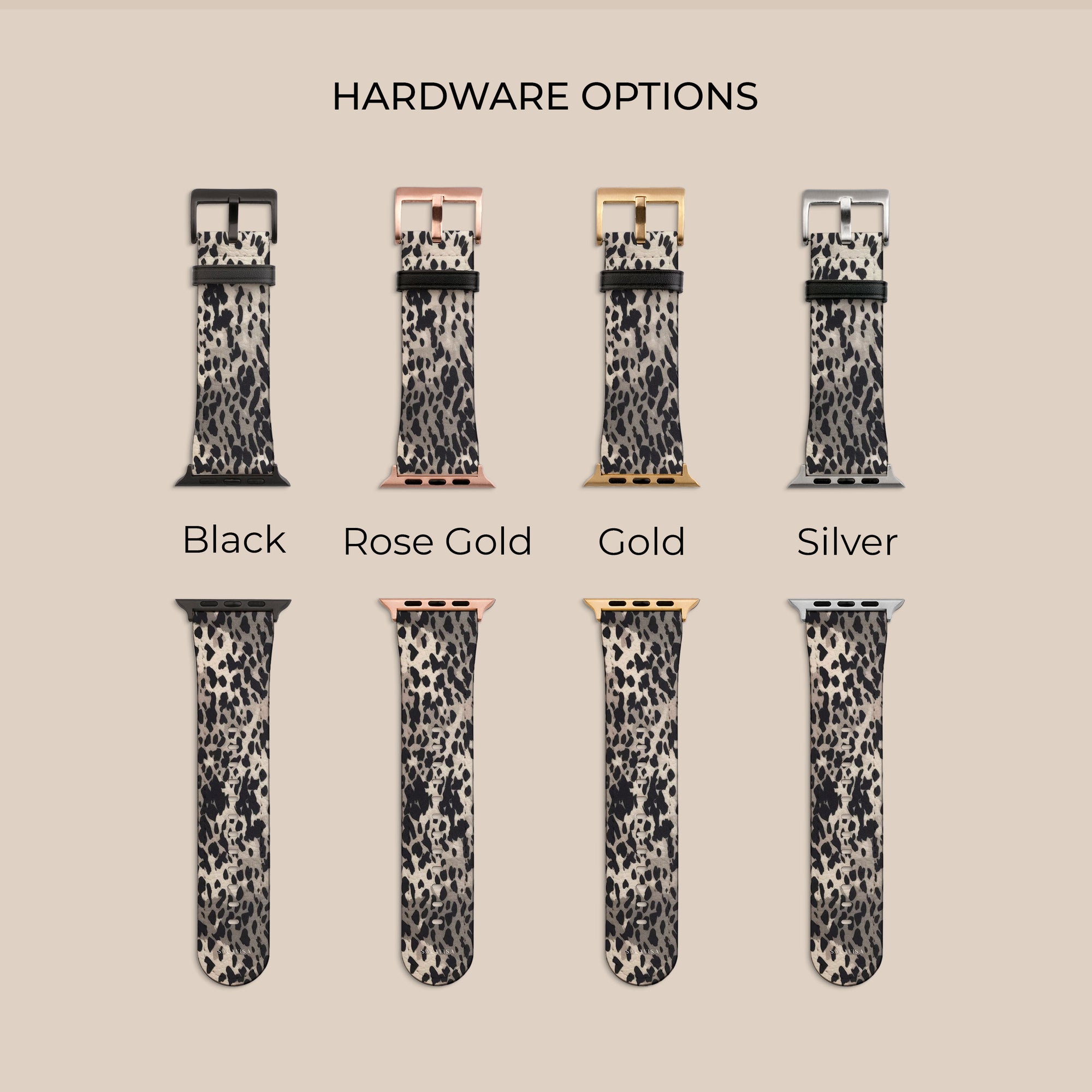 Dark Animal Skin Apple Watch Band