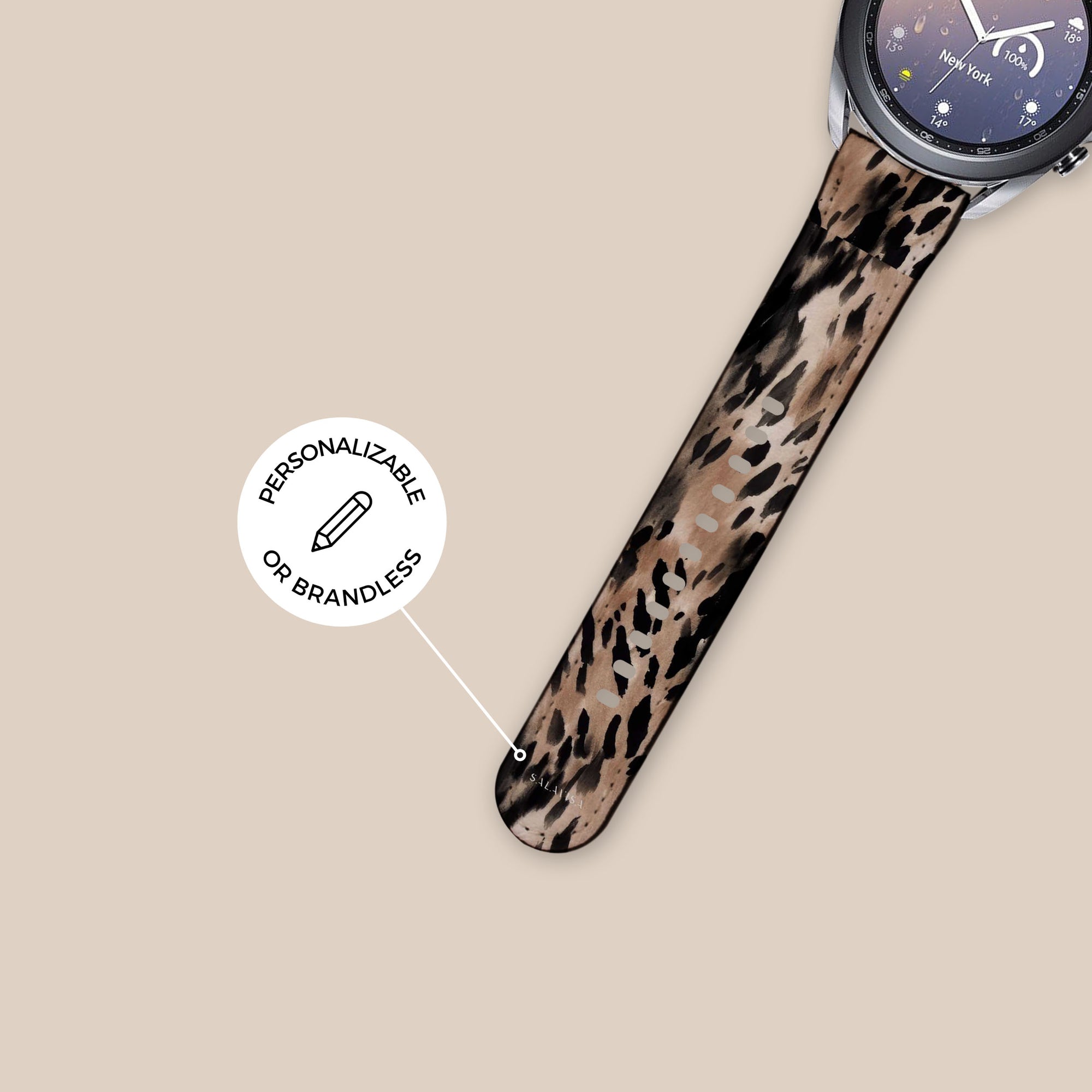 Leopard Close Up Galaxy Watch Band