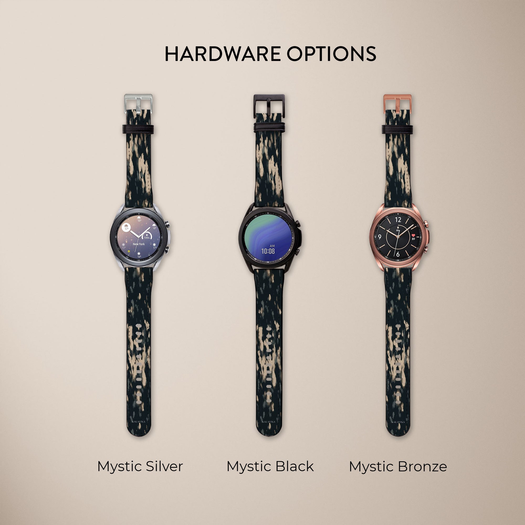 Dark Texture Galaxy Watch Band