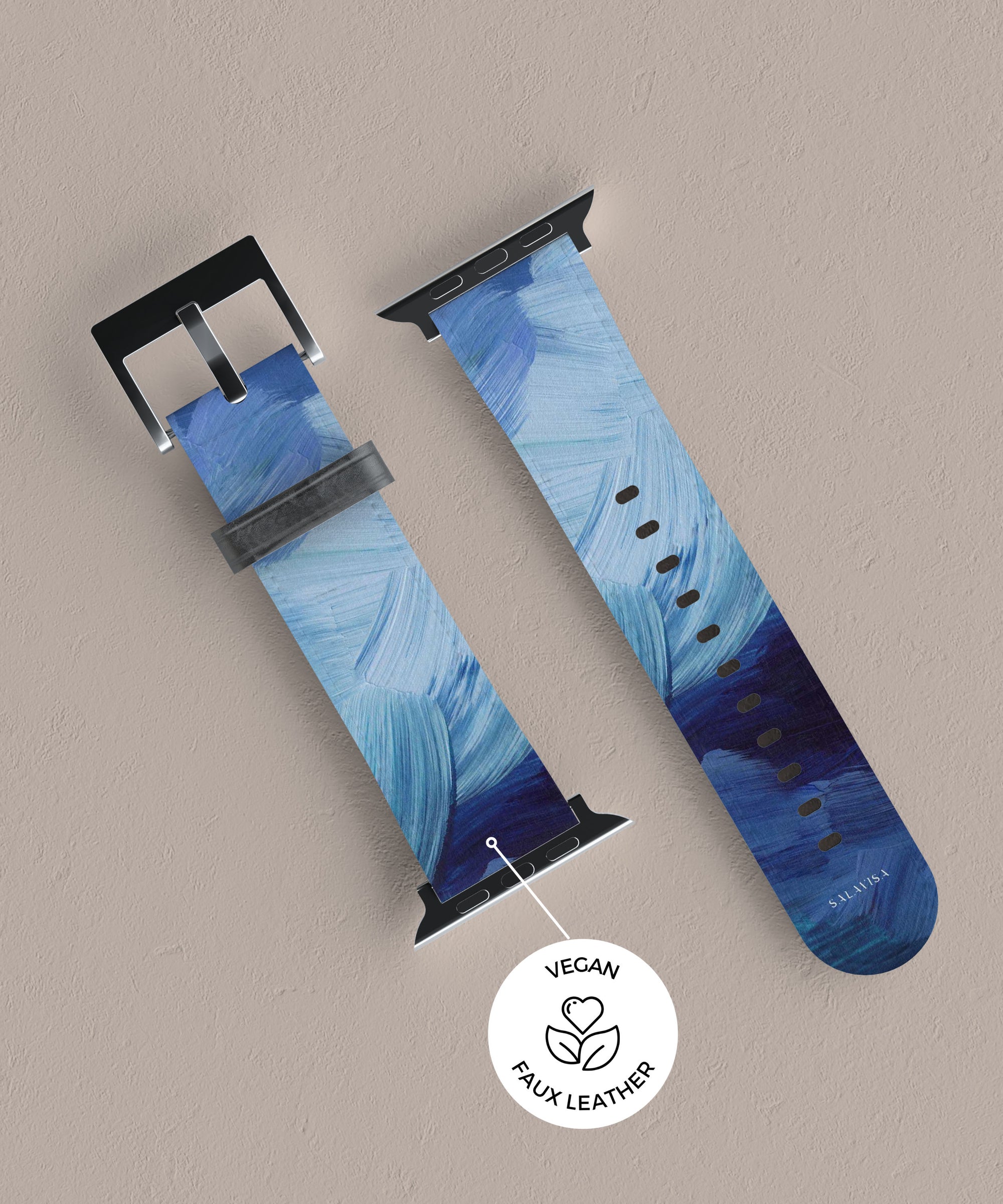 Blue Paint Apple Watch Band