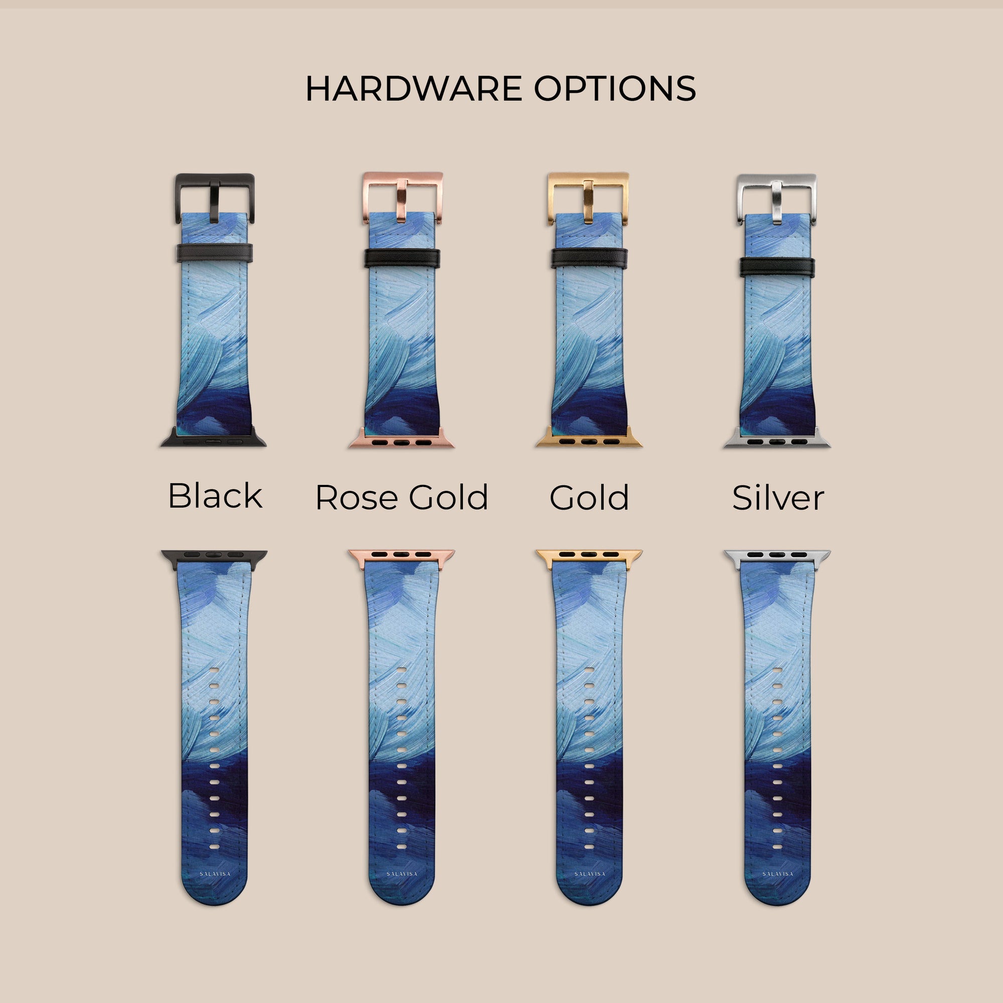 Blue Paint Apple Watch Band