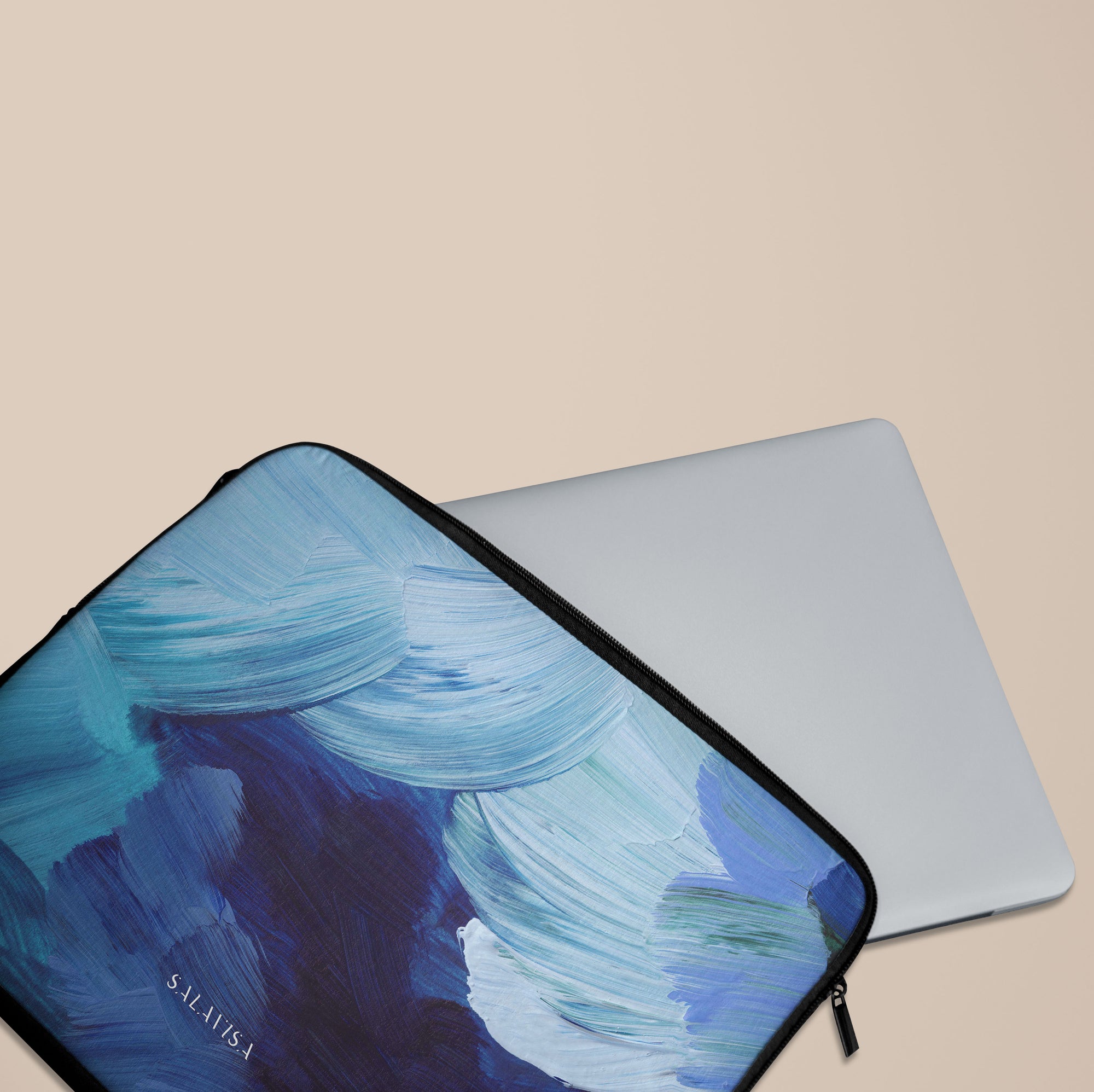 Blue Paint Laptop Sleeve