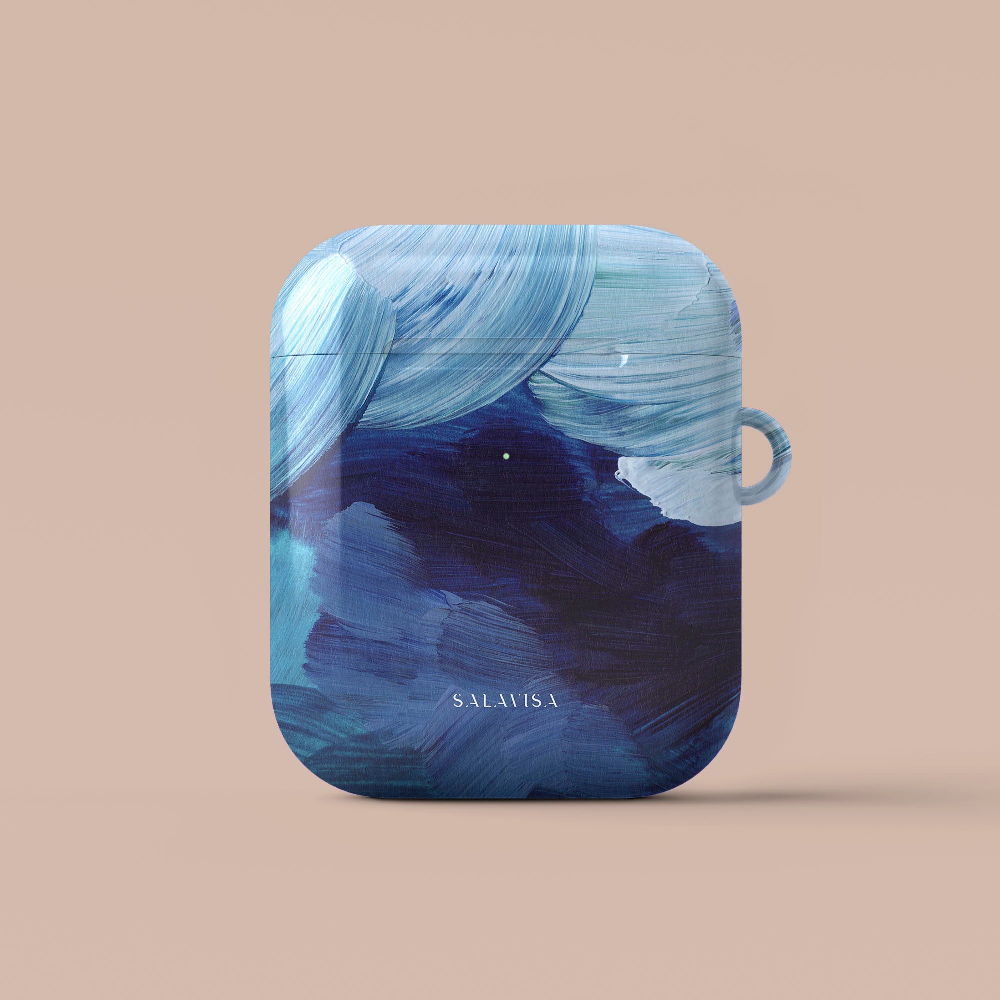 Blue Paint AirPods Case