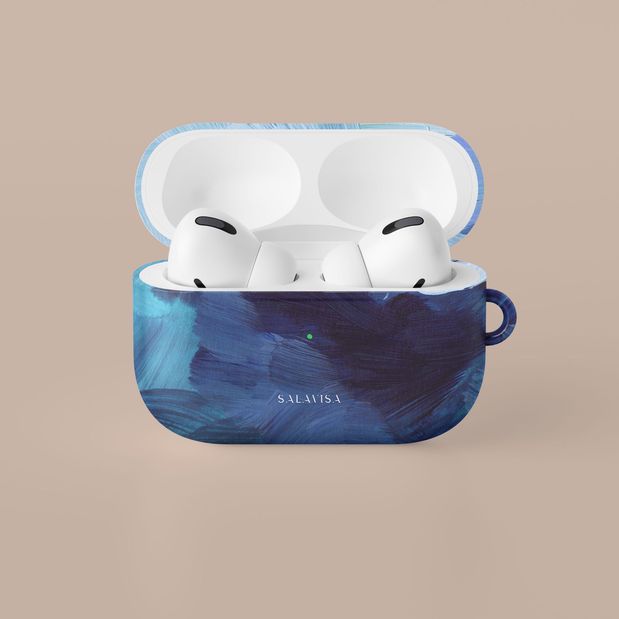 Blue Paint AirPods Case