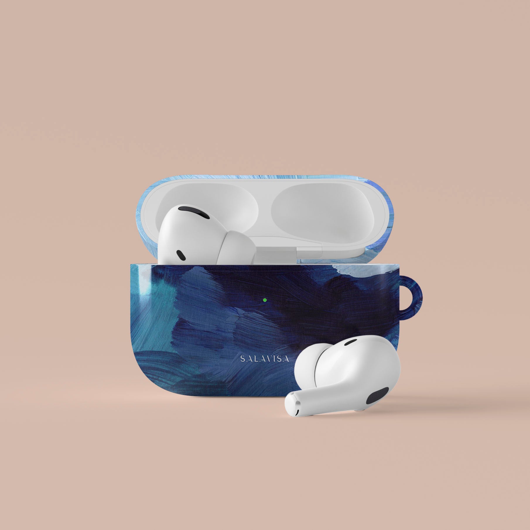 Blue Paint AirPods Case