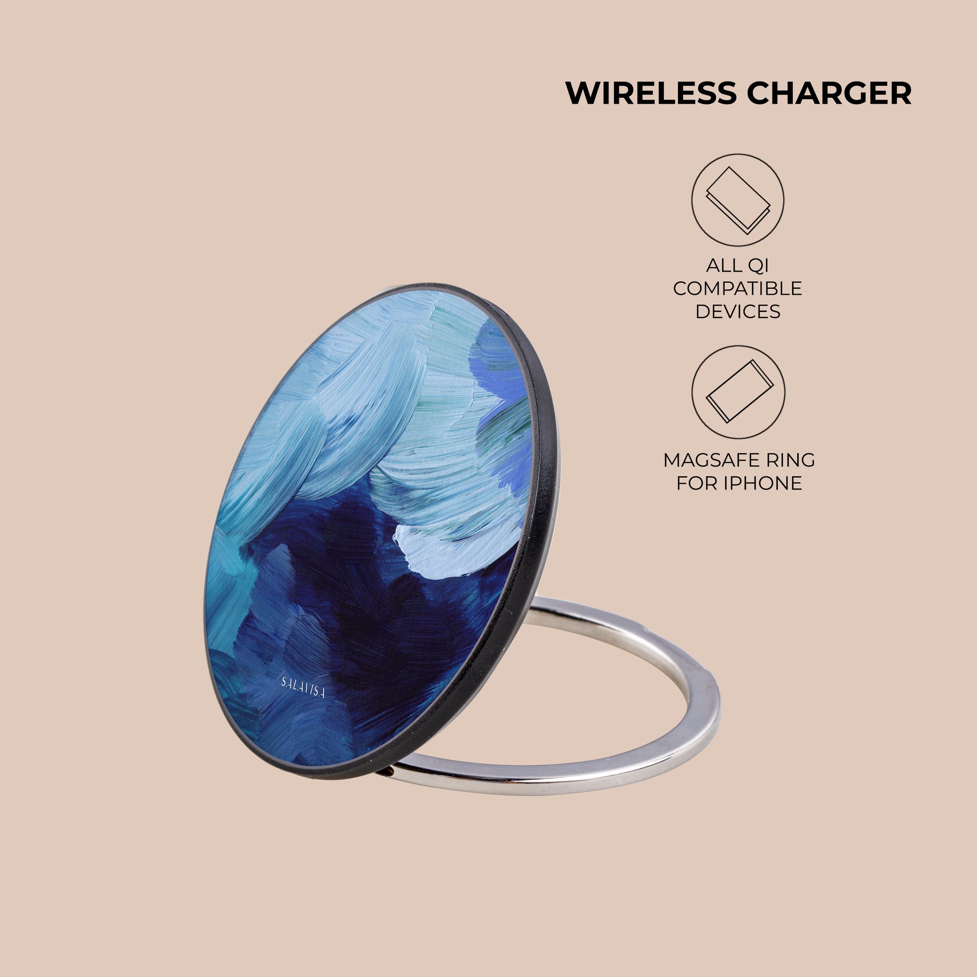 Blue Paint Wireless Charger