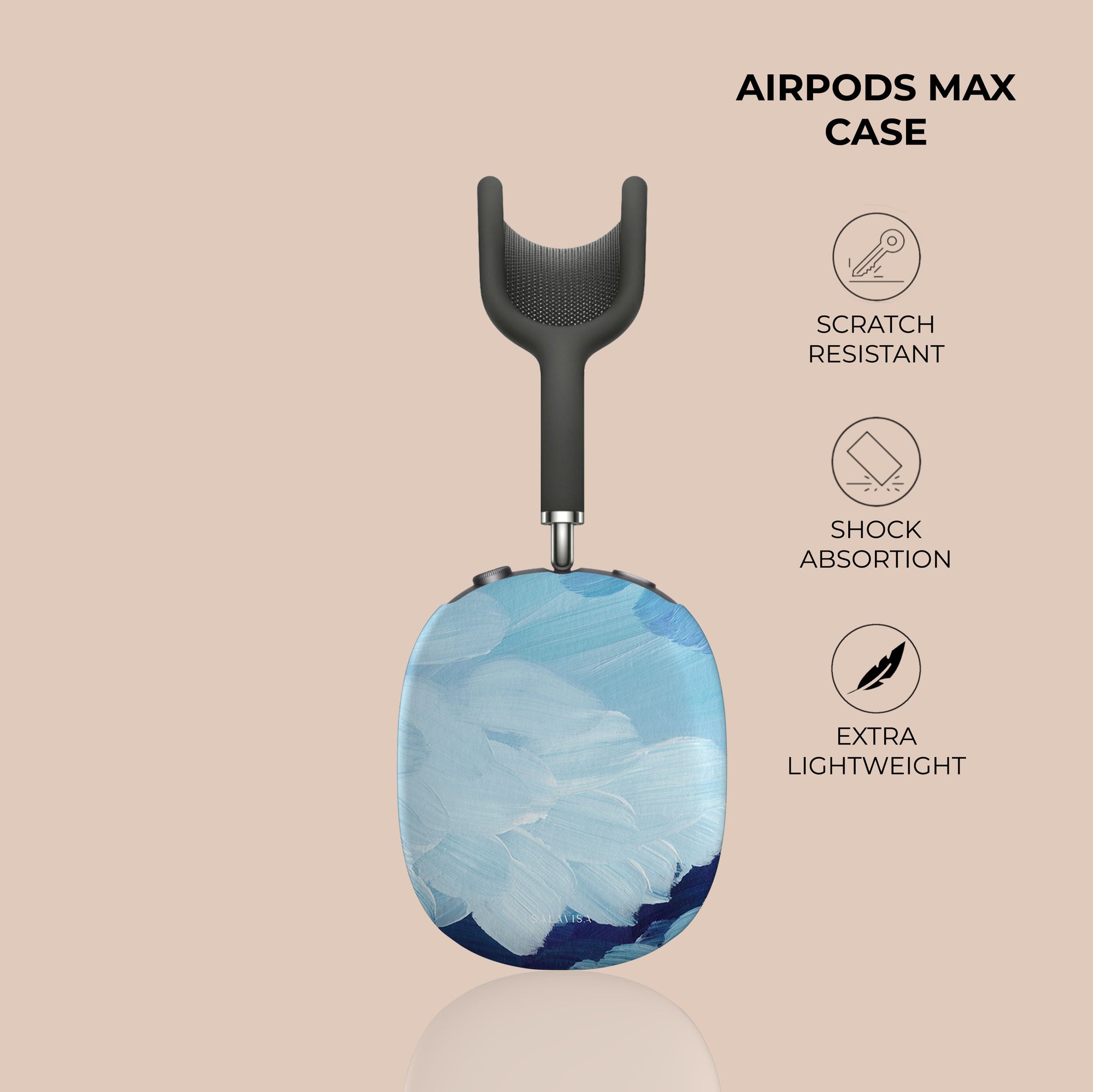 Ocean Blue Paint AirPods Max Case