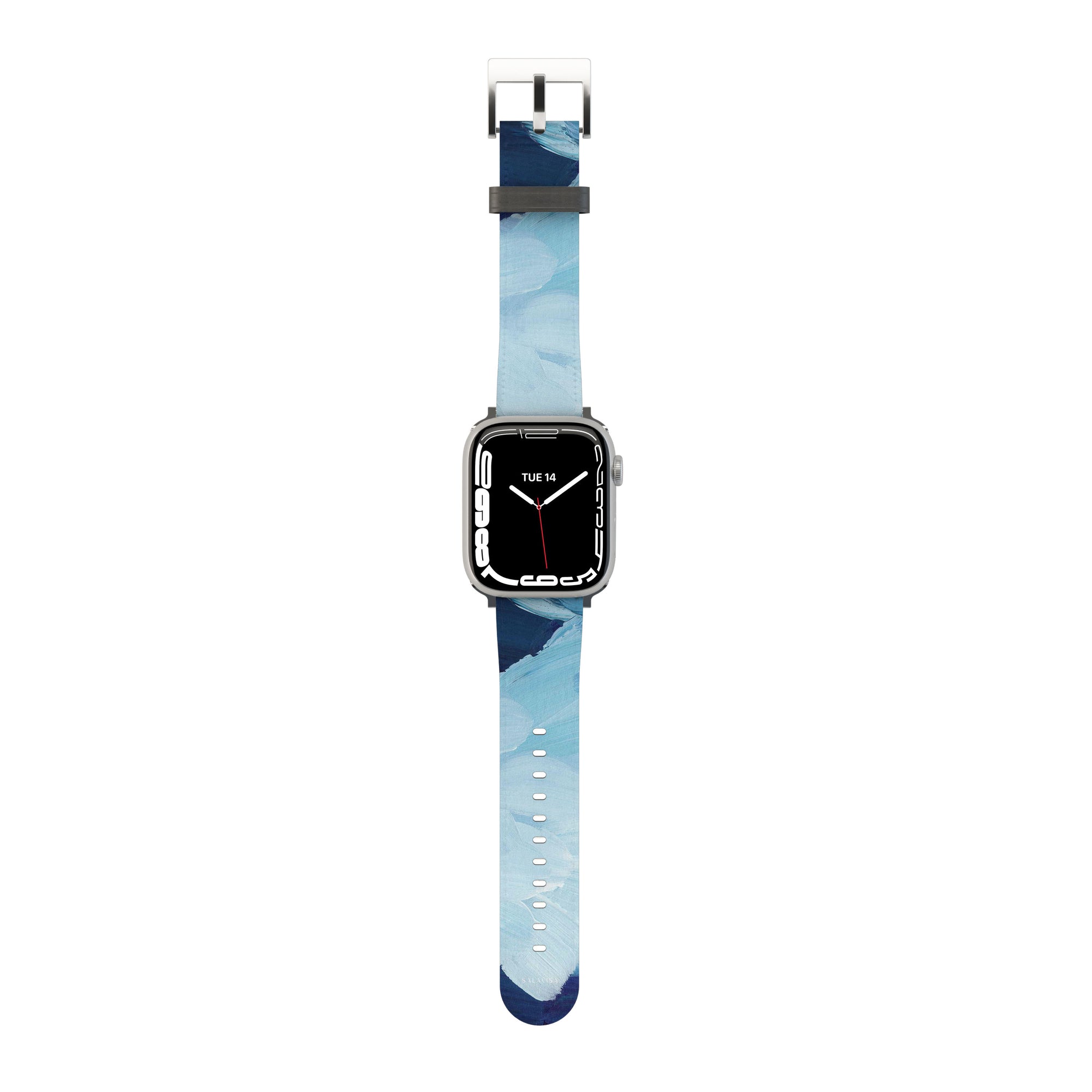 Ocean Blue Paint Apple Watch Band