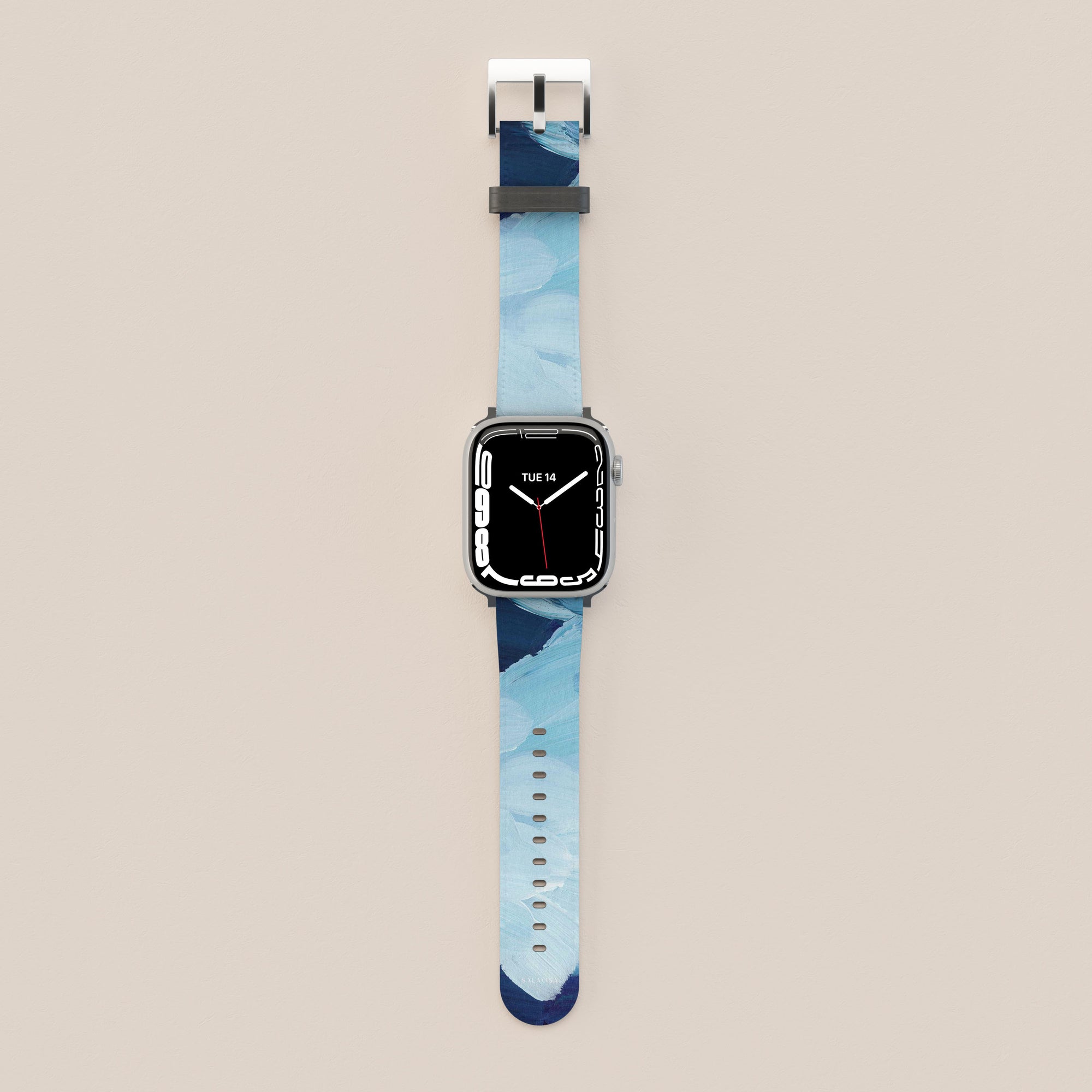 Ocean Blue Paint Apple Watch Band