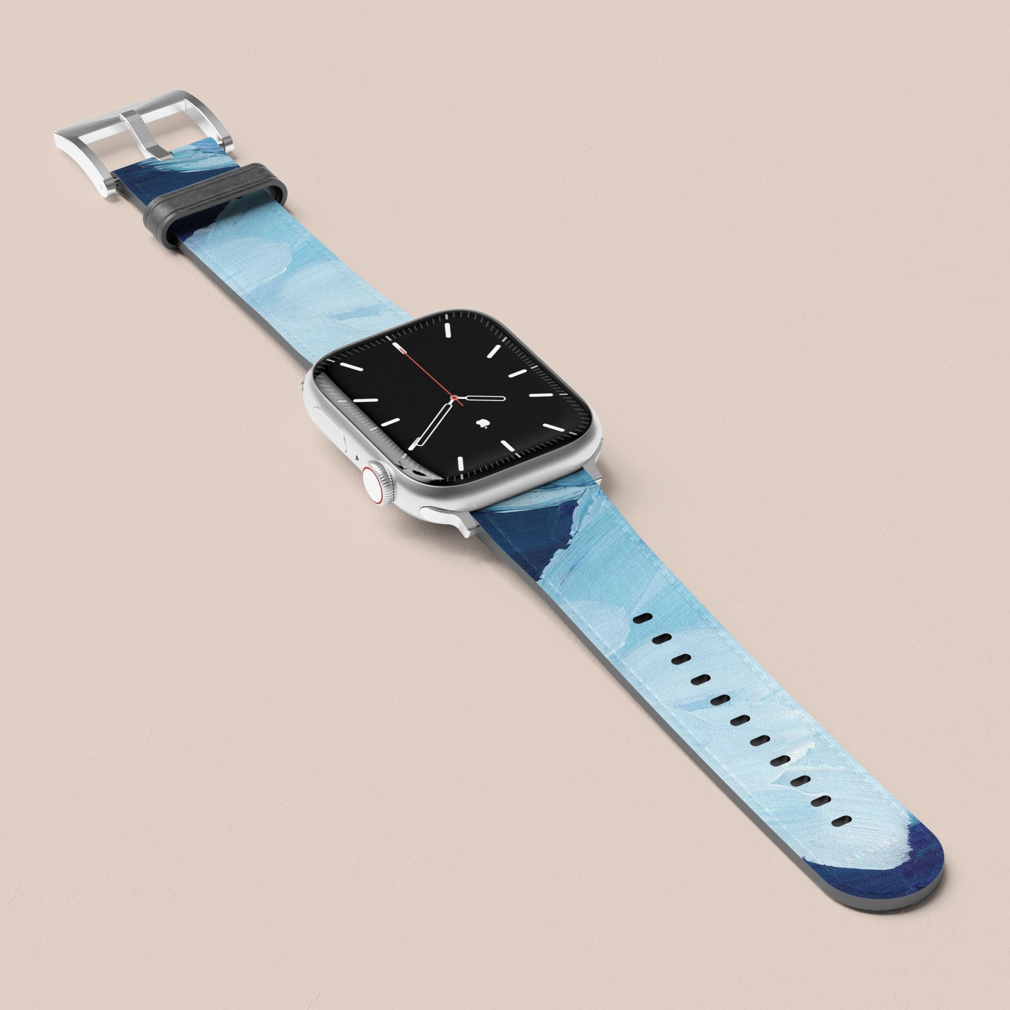 Ocean Blue Paint Apple Watch Band