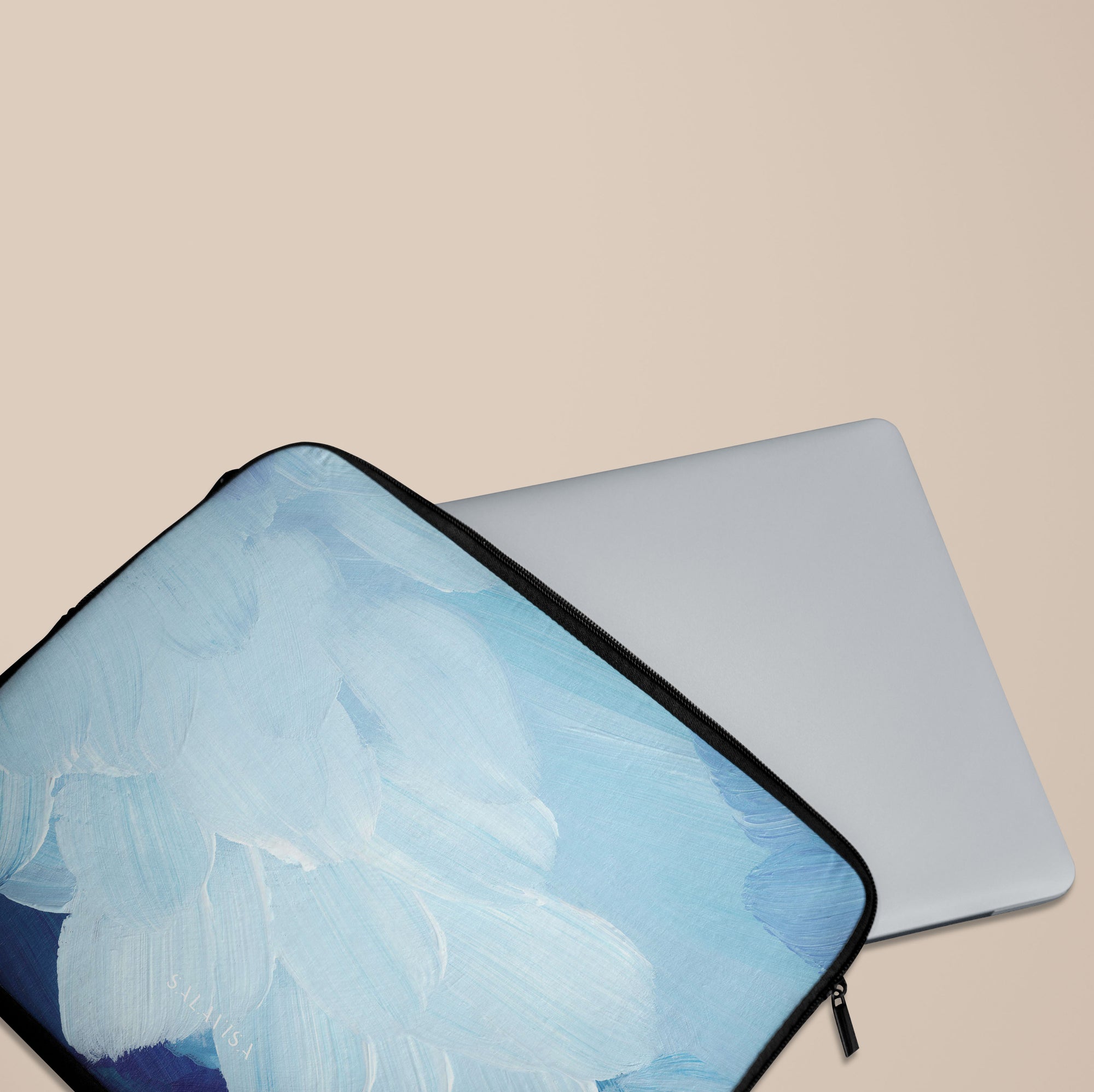 Ocean Blue Paint Laptop Sleeve