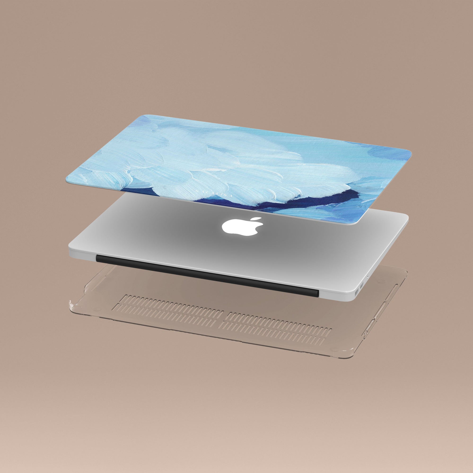 Ocean Blue Paint MacBook Case