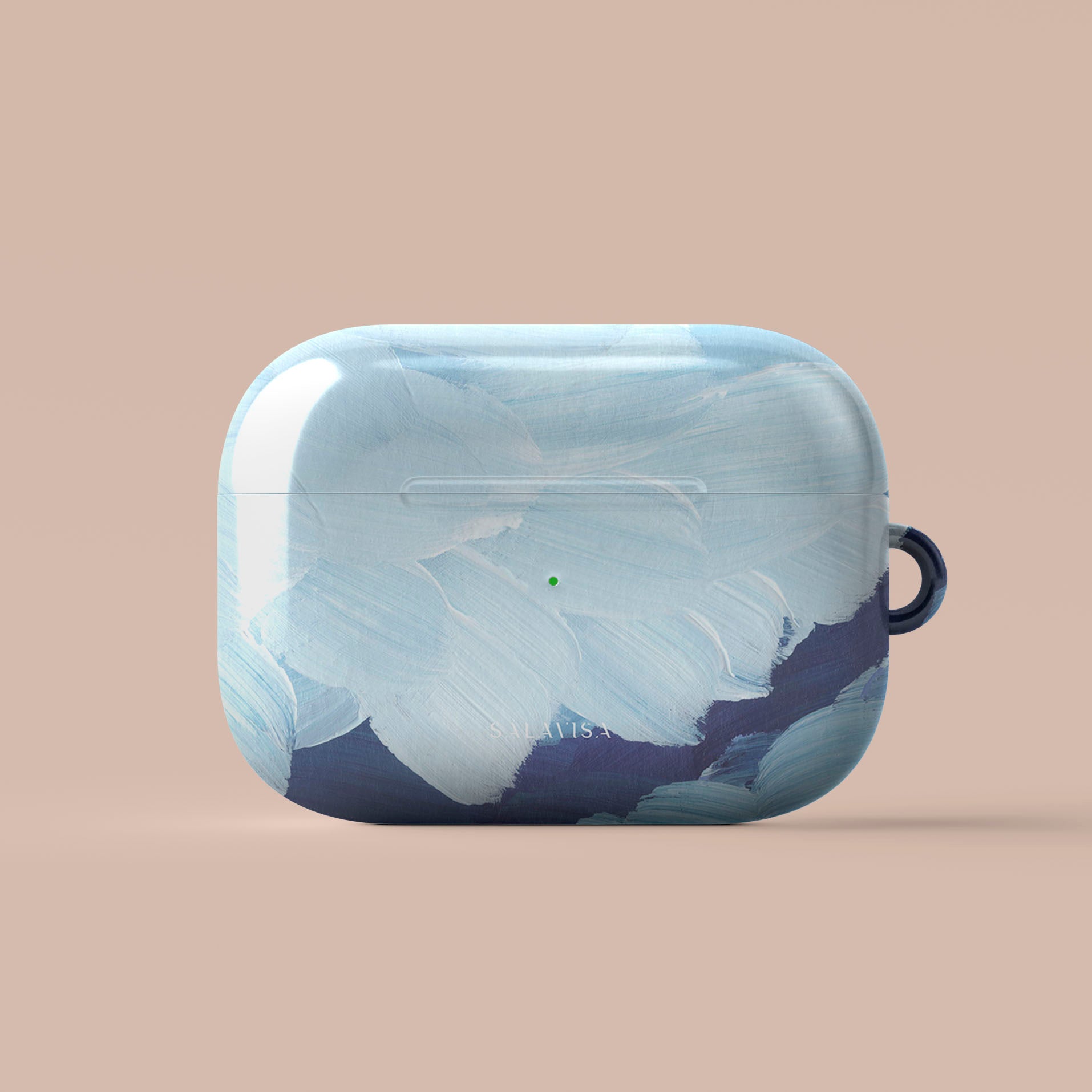 Ocean Blue Paint AirPods Case