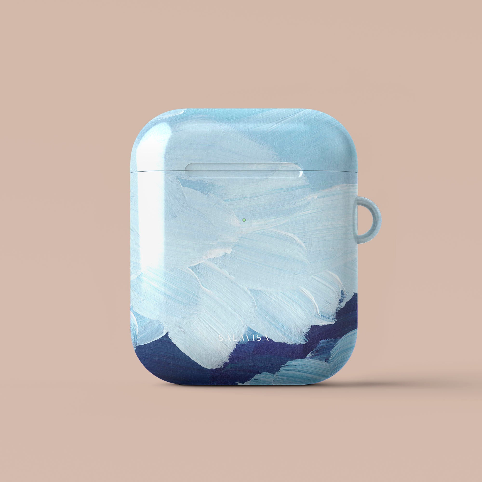 Ocean Blue Paint AirPods Case