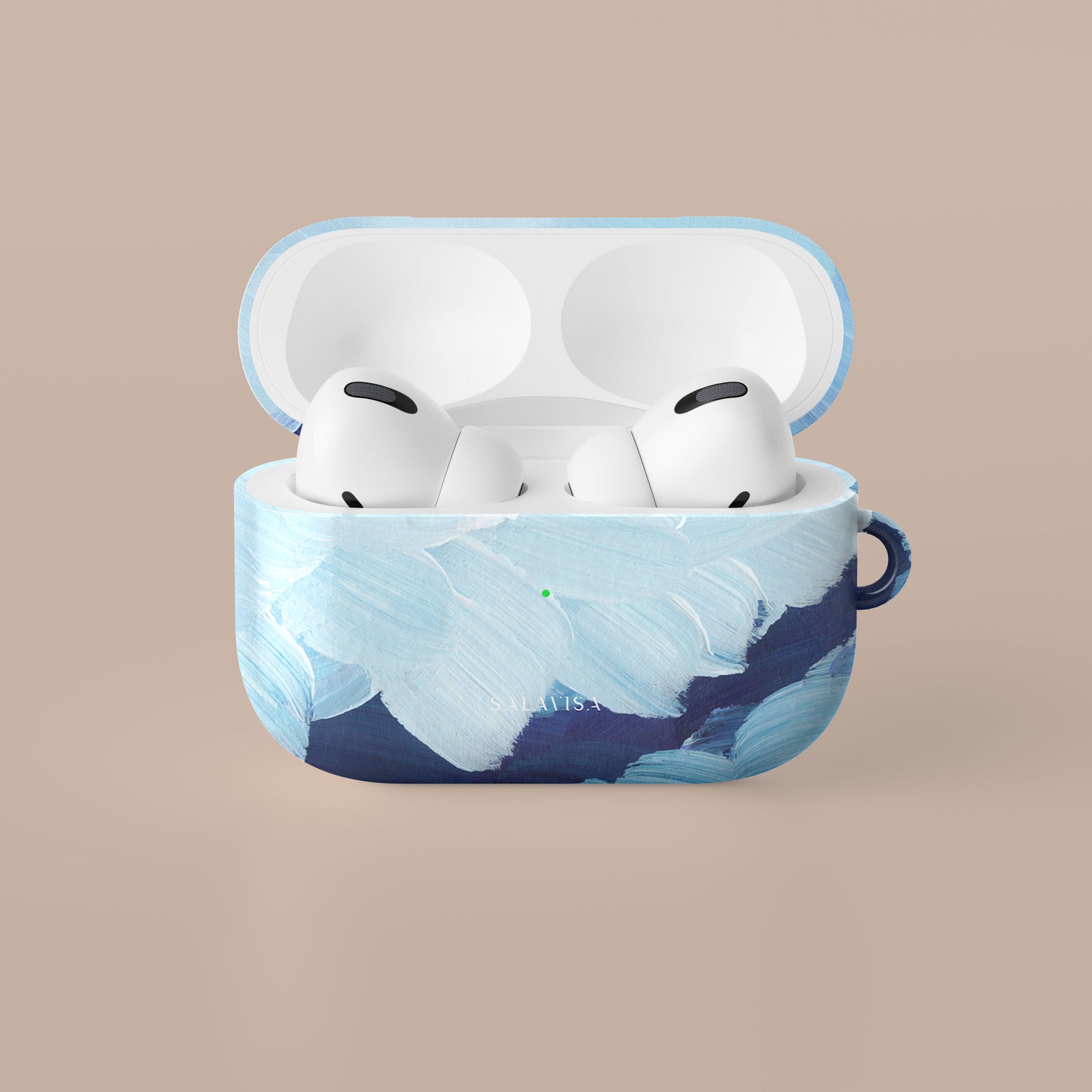 Ocean Blue Paint AirPods Case