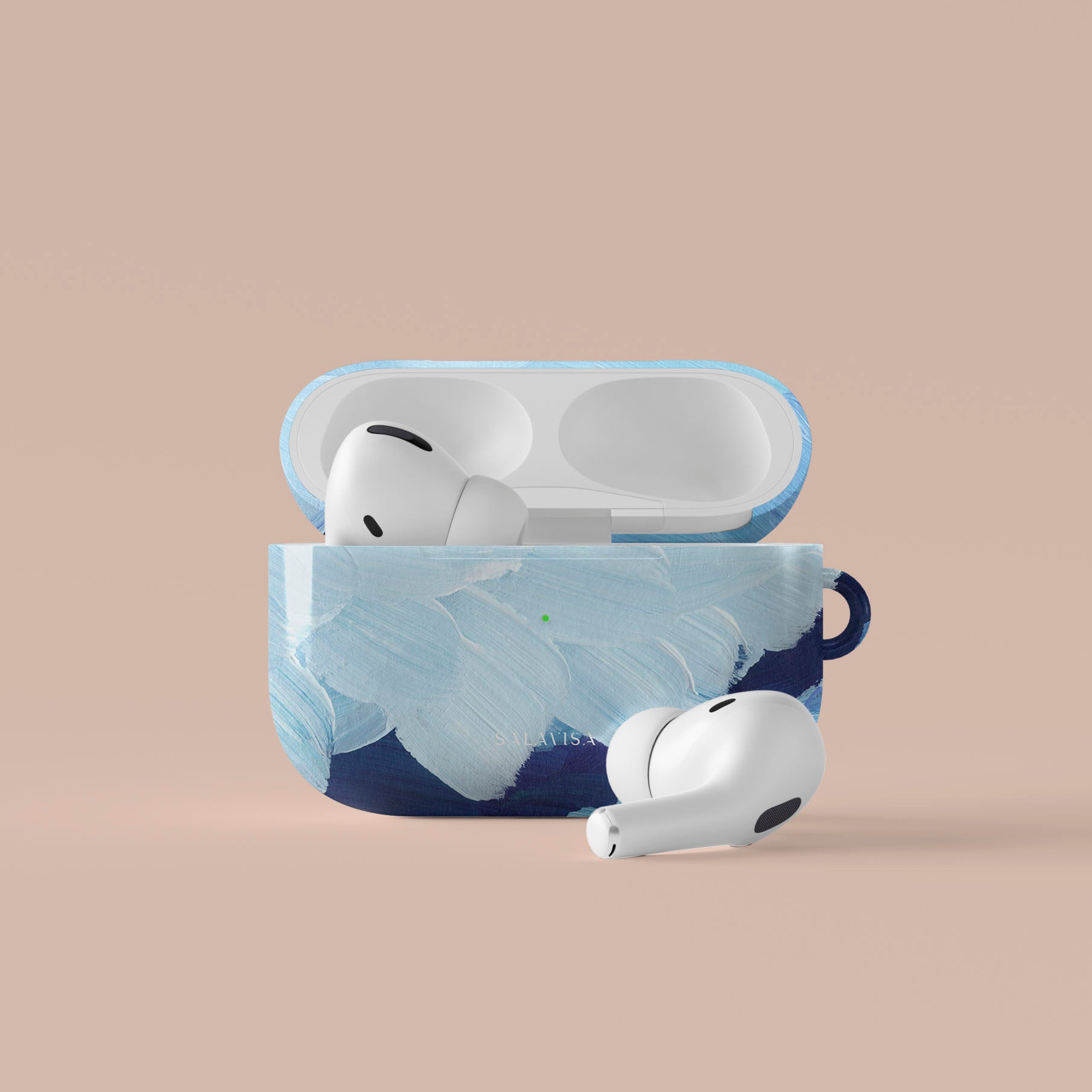 Ocean Blue Paint AirPods Case