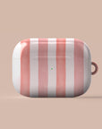 Coral Stripe AirPods Case