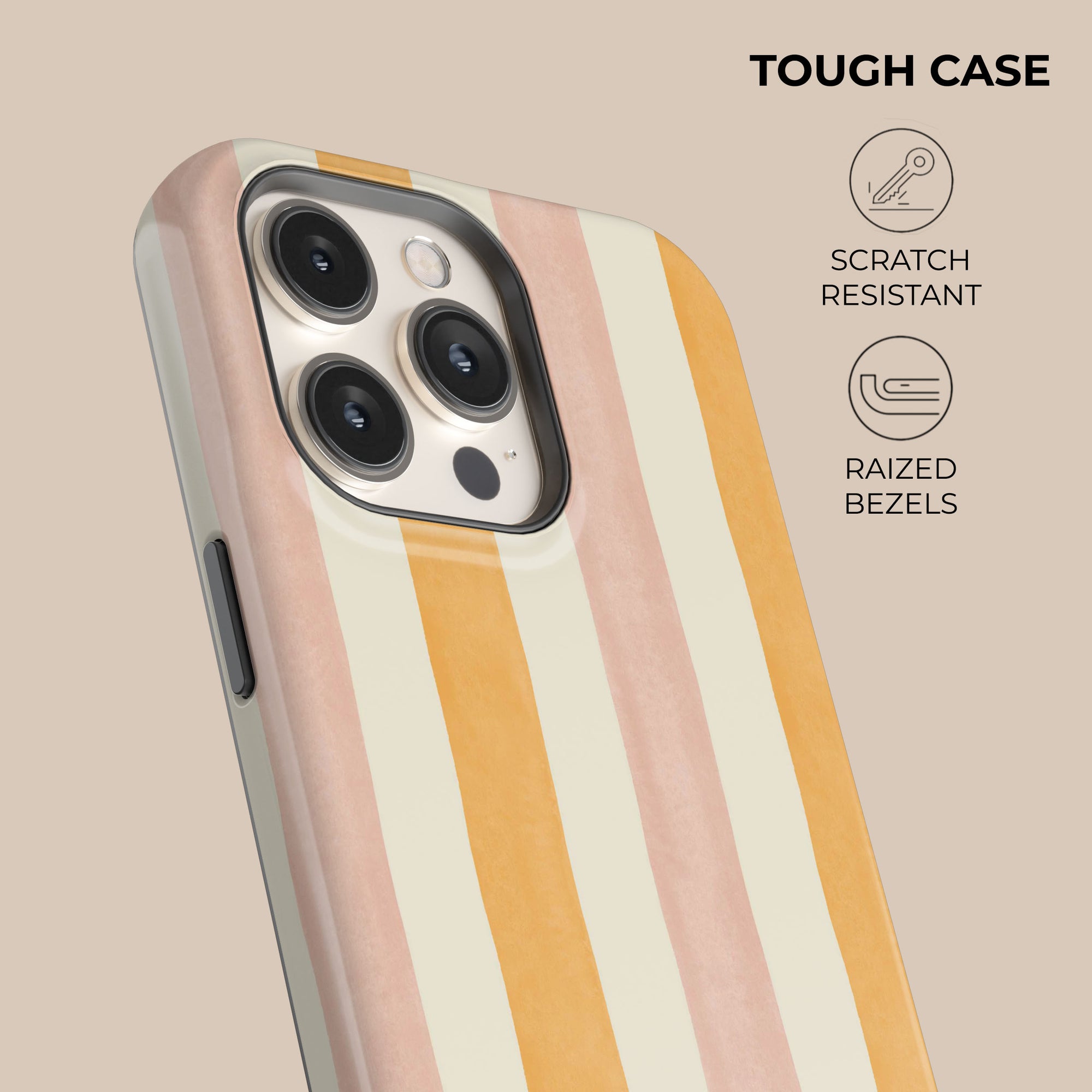 Grooved Orange Phone Case