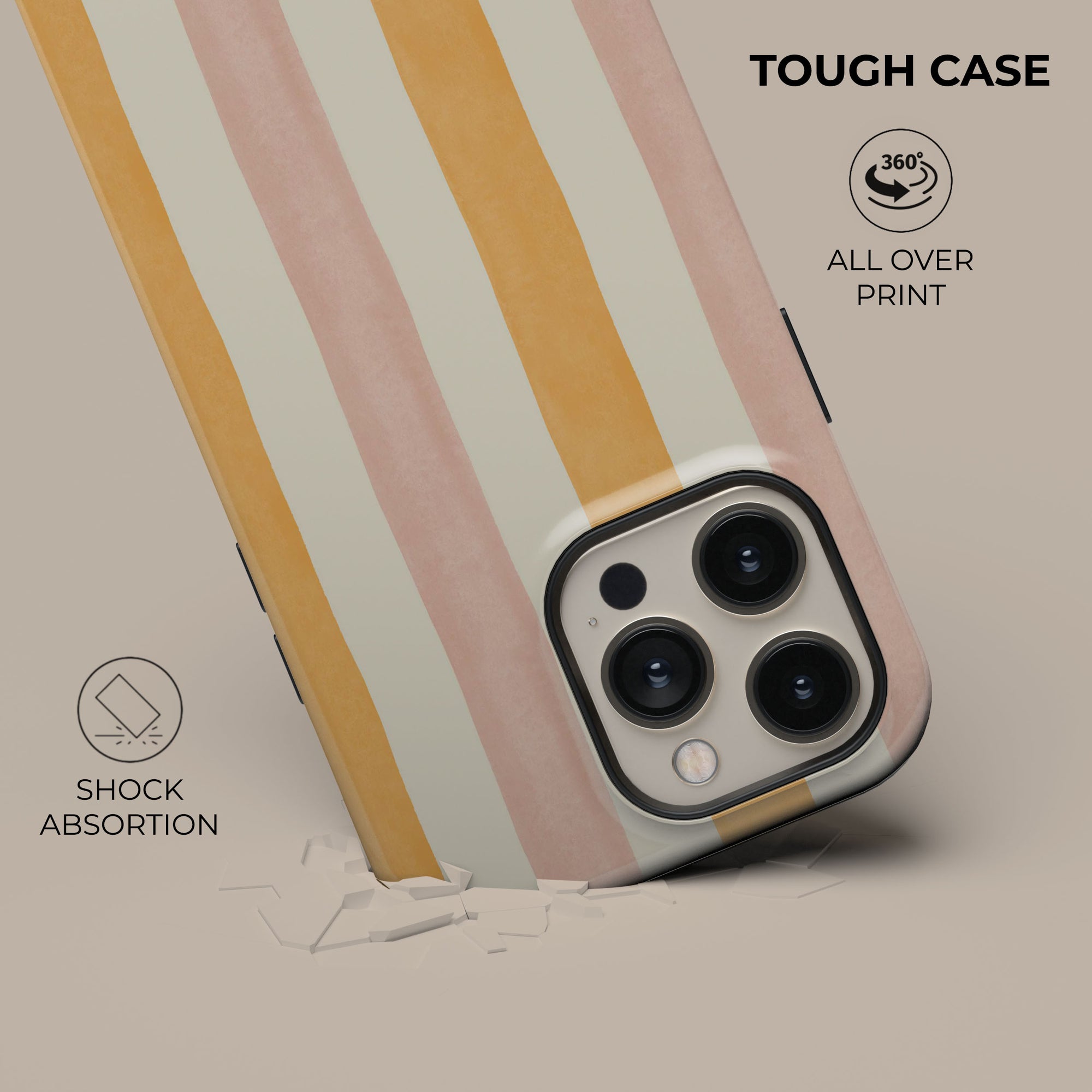 Grooved Orange Phone Case