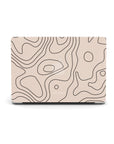 Rose Pink Topographic MacBook Case MacBook Cases - SALAVISA