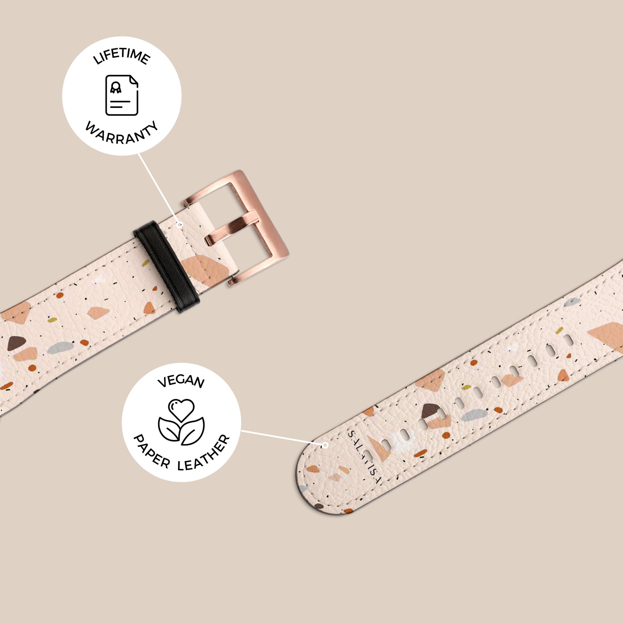 Pink Terrazzo Wonderland Galaxy Watch Band Samsung Galaxy Watch Band - SALAVISA