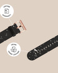Black Terrazzo Galaxy Watch Band Samsung Galaxy Watch Band - SALAVISA