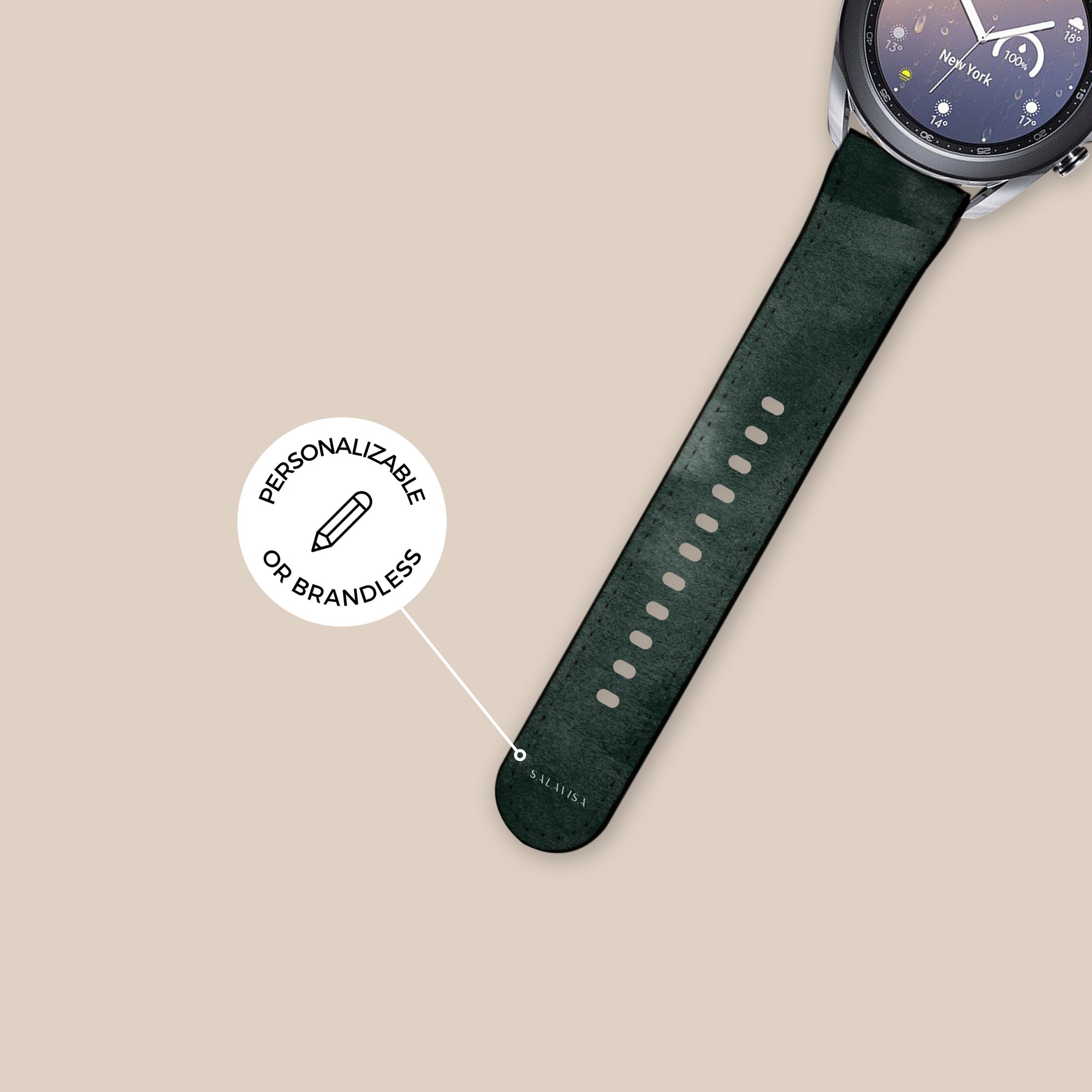 Forest Green Watercolor Galaxy Watch Band Samsung Galaxy Watch Band - SALAVISA