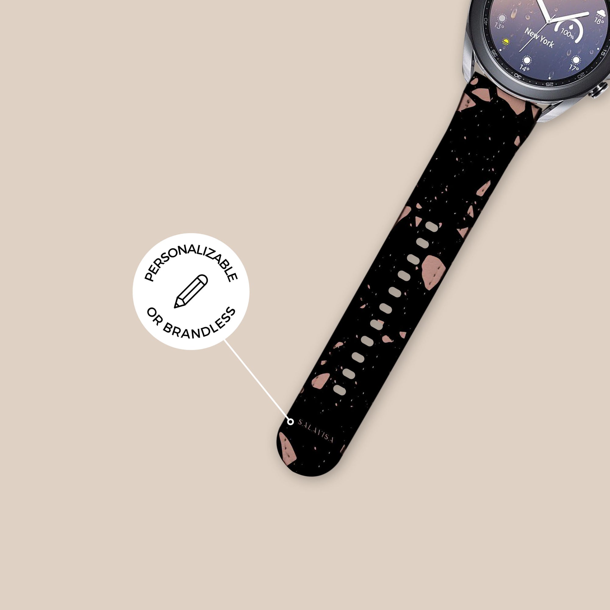 Peach Terrazzo Galaxy Watch Band Samsung Galaxy Watch Band - SALAVISA