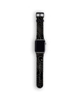 Black Topographic Watch Strap Apple Watch Bands - SALAVISA