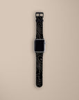 Black Topographic Watch Strap Apple Watch Bands - SALAVISA