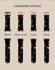 Peach Black Terrazzo Apple Watch Band Apple Watch Bands - SALAVISA