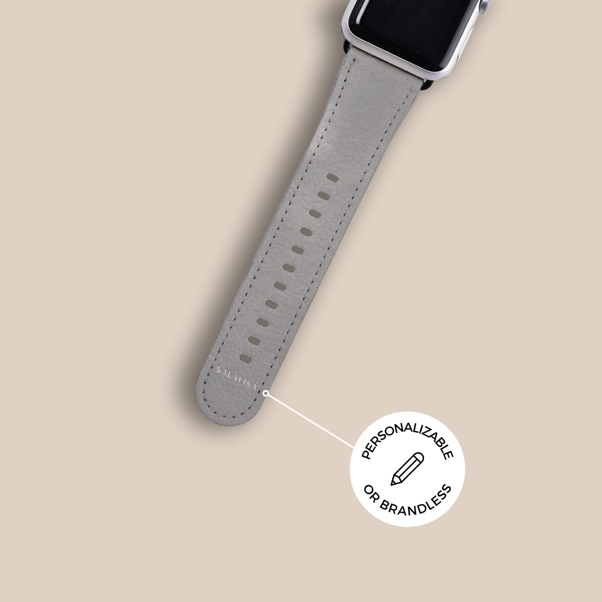 Light Grey Watercolor Apple Watch Band Apple Watch Bands - SALAVISA